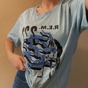 R.E.M. abstract band tee size Small